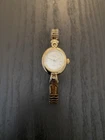 Vintage Timex Women’s Champagne Dial Gold Tone Case And Bracelet Watch