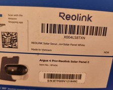 Reolink Argus 4 Pro  6W Solar Panel 4K Security Camera 180  Blindspot-Free View