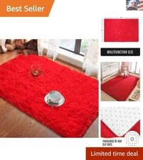 Ultra Soft Indoor Modern Area Rugs Fluffy Living Room Carpets for Children Be...