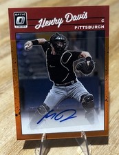 Henry Davis /85 ORANGE AUTO SP RETRO 1990 2023 Donruss AUTOGRAPH Prospect