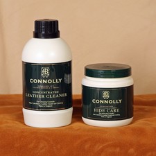 Connolly Leather Care Kit, Leather Cleaner & Cream  Car/Saddle/Bag/Belt/Aviatio