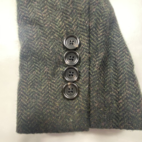 NWT J.Crew Men's Ludlow Moon Wool 2-Button Tweed Blazer Green Herringbone 38R - Picture 15 of 15