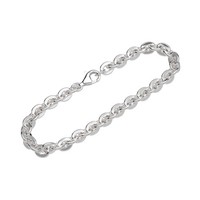 Armband 925 Sterlingsilber 19Cm Ankerkette Flach Gewalzt Damen Armkette Exquisit