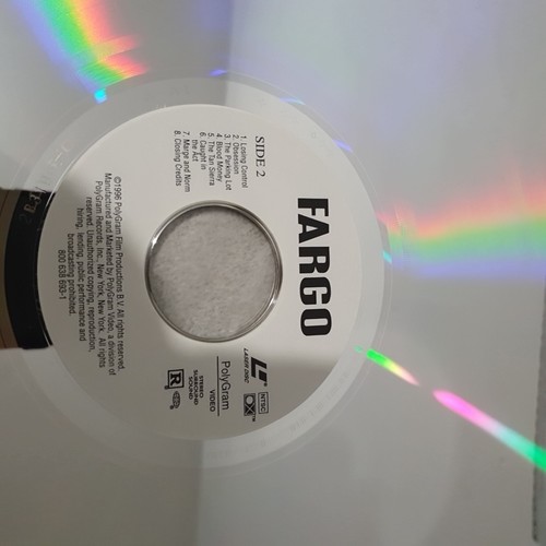 FARGO Laser Disc NTSC Cohen Brothers CLV Frances McDormand Steve Buscemi - Picture 5 of 13