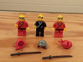 LEGO Castle: Ninja Fire Fortress 3052 & 6013 Samurai Showdown INCOMPLETE
