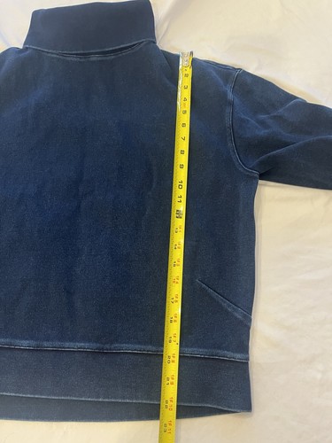 Adriano Goldschmied Women’s Sweatshirt Medium Blue 100% Cotton Pullover Casual - Picture 7 of 9