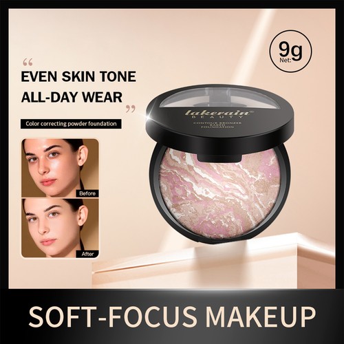 Baked Color Correcting Powder Foundation - Porcelain, Demi-Matte - Picture 10 of 16