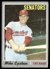 1970 Topps Mike Epstein (Crease) Washington Senators #235