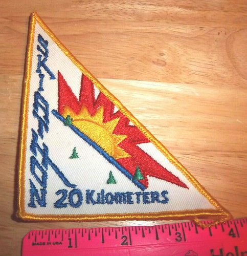Alaska SKIATHON, 20 Kilometers, Sun & snow! Embroidered patch, unique