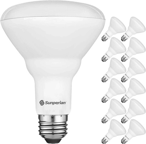 Bright Dimmable 12 Pack BR30 LED Bulbs, 8.5W, 4000K, Enclosed Fixture Rated - Picture 3 of 8