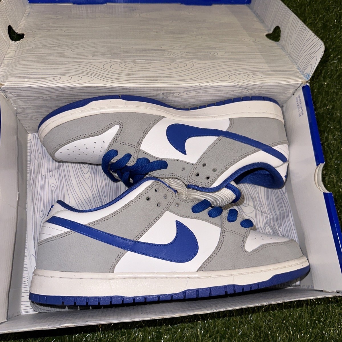 靴 NIKE Dunk Low Pro SB 'Matte Silver  Size 10 - Nike Dunk Pro SB Low Matte Silver Varsity Royal