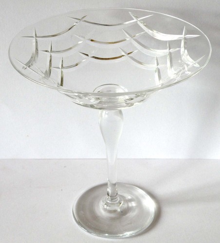 Webb Corbett Crystal Tazza, Vintage Comport Dainty & Delicate c.1930s – 1960s - Picture 5 of 9