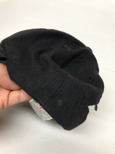 Vintage 90s Nike Kids Hat Cap Snapback Black Embroidered Swoosh One Size - Picture 10 of 10