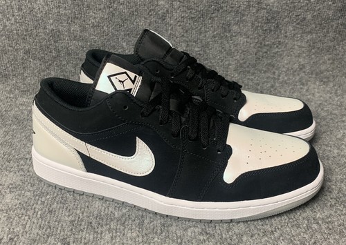 Air Jordan 1 Low SE Diamond Shorts Black And White Men’s Size 12 DH6931-001 - Picture 4 of 12