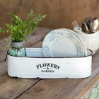 Flowers and Garden tin Container