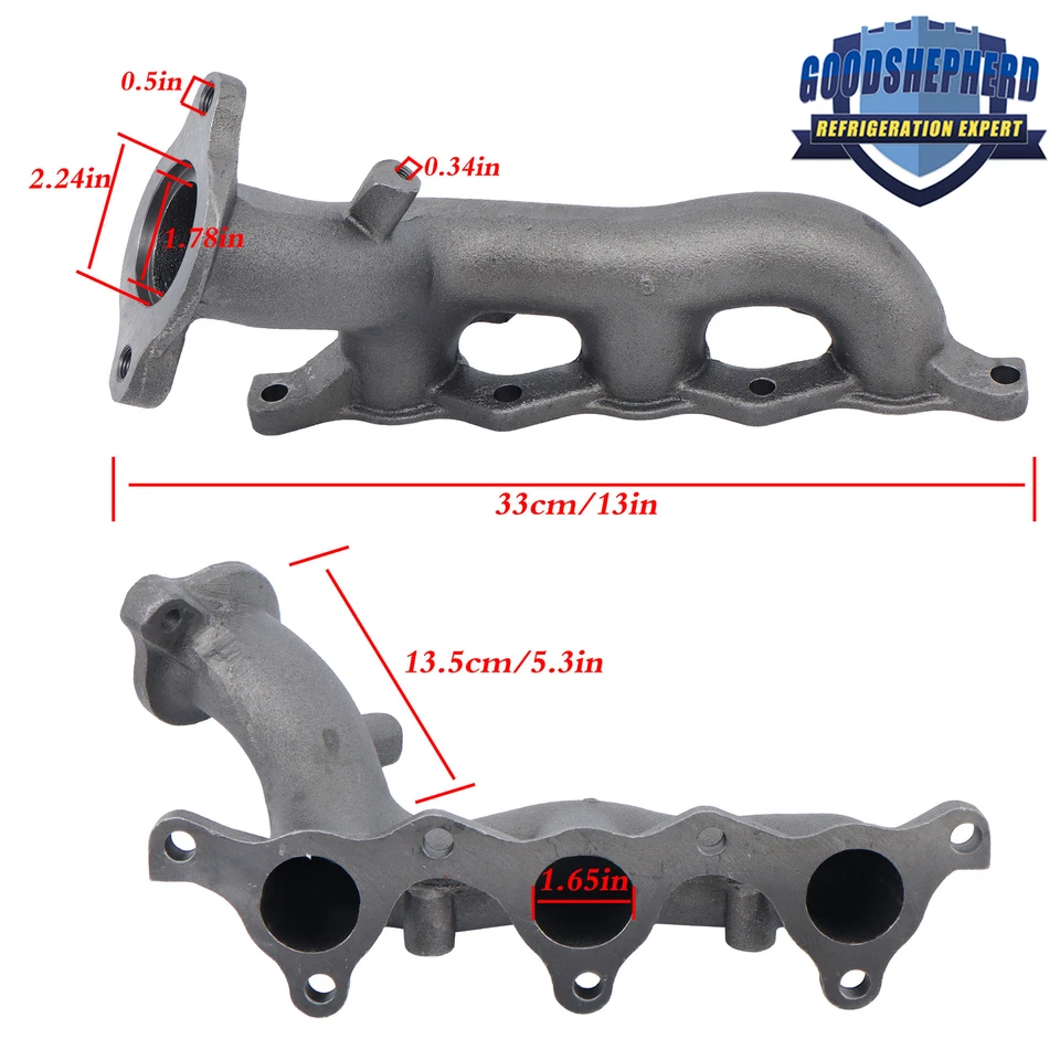 Colector de escape lado derecho para Mitsubishi Montero Gen3 2001-2002 3,5 L MR497482 Foto 3 de 4