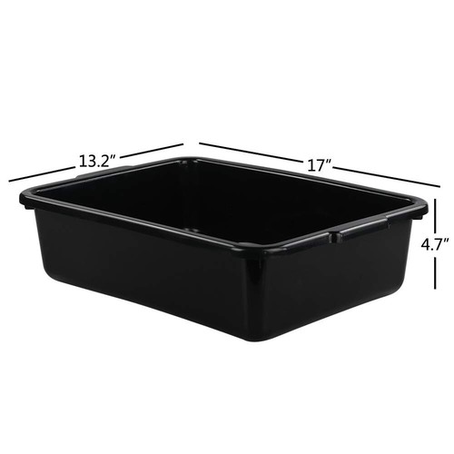 Plastic Wash Tub Large Basin Commercial Bus Tote Dish Tray Storage Restaurant 4 - Picture 7 of 8