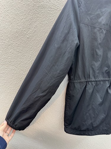 Athletic Works Womens Jacket Size Medium Black Zip Up Hooded Fleece Lined - Picture 3 of 23