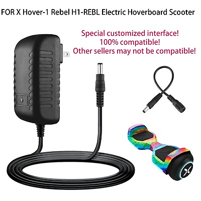 #ad Adapter For X Hover 1 Rebel H1 REBL Electric Hoverboard Scooter Charger $33.39