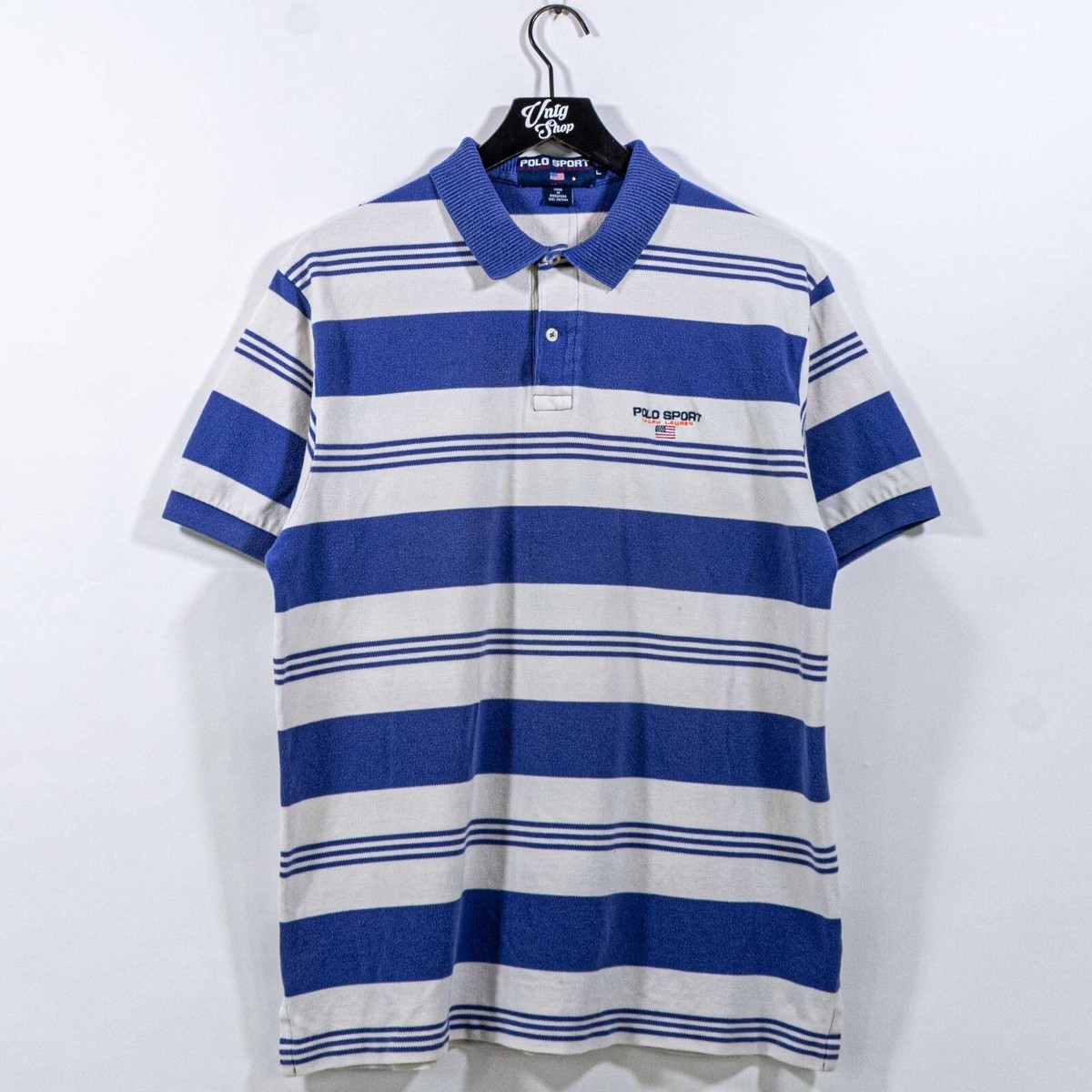 Polo Sport Ralph Lauren Striped Polo Shirt Large VTG 90s Polo Sport Ralph Lauren Striped Polo Shirt Large VTG 90s