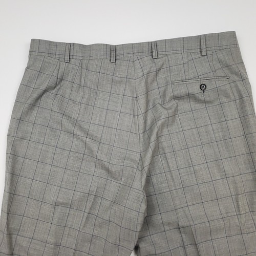 Traje Lutwyche 48 W42 Gris Cuadros 2 Piezas Hecho a Mano Sin Dobladillo Savile Row Inglaterra NUEVO - Imagen 21 de 24