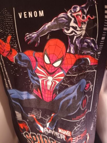 Camiseta negra Marvel Gameverse Spider-Man/Venom (edición limitada) nueva con etiquetas/rara - Imagen 2 de 11