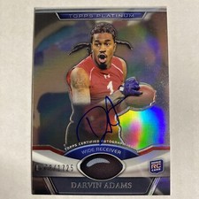 2011 Topps Platinum Darvin Adams ROOKIE Auto 928/1725 AA