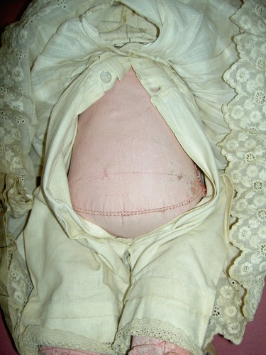 Wunderschöne 21" antike, Pappmaché Pappmaché Puppe, tiefe Locken, 1880er alle orig. - Bild 8 von 15