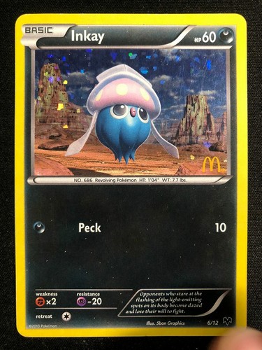 Pokemon 6/12 Inkay Holo Rare McDonald's 2014 - Picture 1 of 2