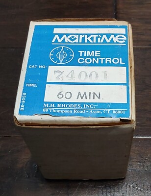 M.H. Rhodes, Inc. Mark-Time Wall Box Time Control CAT.NO. 74001 Time Cycle 60min