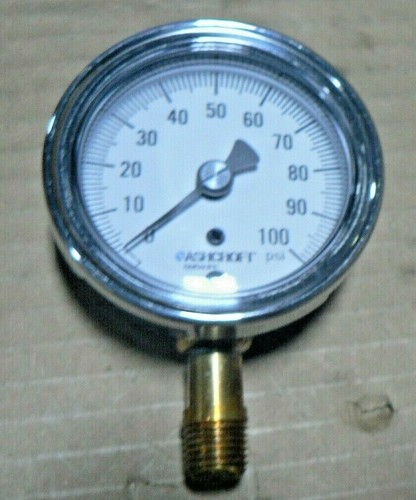 GENUINE NEW Ashcroft 25-1009-AW-02L-100# Gauge - Picture 2 of 3
