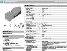 Original p f Square proximity switch NBB20-U1-A0-M sensor