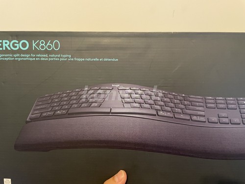 Logitech ERGO K860 Bluetooth Keyboard 920-012865 Ergonomic Curved Split - Photo 3/6