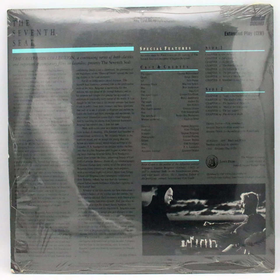 New THE SEVENTH SEAL Criterion Collection Laser Disc LASERDISC Ingmar Bergman - Image 2 of 2