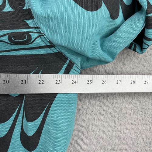 Supreme Jacket Mens Small Teal Full Zip Canvas FW19 Makah Zip Up Authentic NYC - Picture 21 of 24