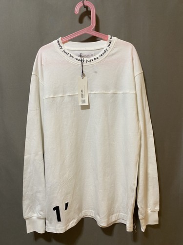 NWT ZARA Girl Cuff Long Sleeve Cotton Graphic Print T-shirt SZ 11-12 White Black - Picture 1 of 11