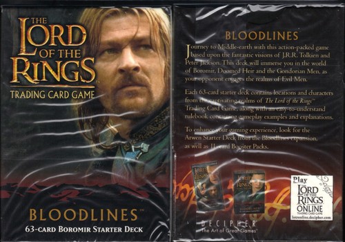 LOTR TCG CCG Bloodlines Starter Display 12 63-card decks Sealed Arwen Boromir - Picture 5 of 5