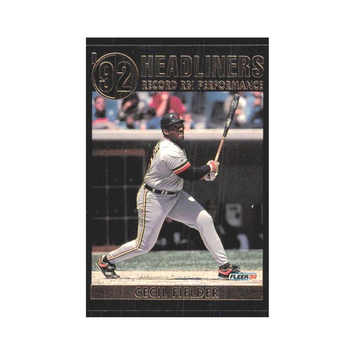 1992 Fleer Update Cecil Fielder Tigers #4 - Picture 1 of 3
