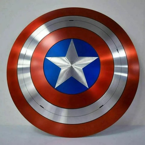 Captain America Schild Metall Replik 22 Zoll handgefertigte Cosplay Requisite 2,5 kg - Bild 2 von 7