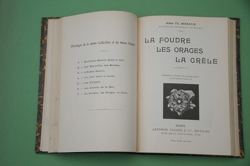 Astronomie astrophysique TH.Moreux 3 titres reliés La lune La foudre Le ciel - Picture 3 of 11