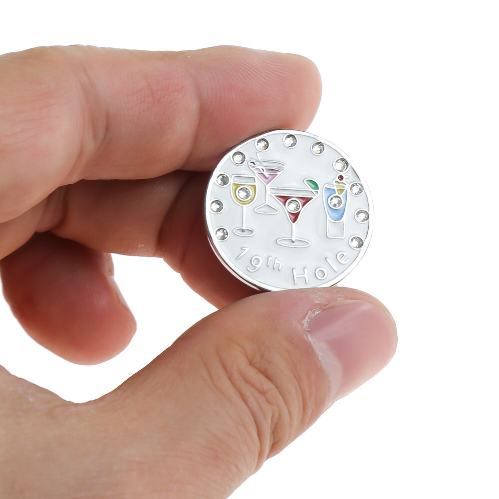 1x Golf Ball Marker with Hat Clip 24mm/0.94in For Ball Marker Golf Gifts Replace