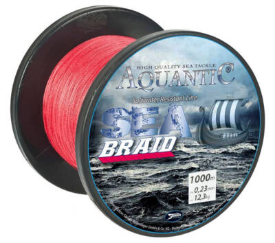 AQUANTIC Sea Braid 1000m 0.18mm 9.2kg Braided Fishing Line Bulk Spool 