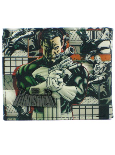 The Punisher Bi-Fold Wallet Marvel Comics Universe Frank Castle Brand New - Picture 2 of 7