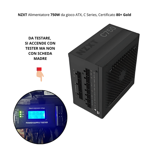 STOCK LOTTO INFORMATICA NZXT ALIMENTATORE MODULARE NON FUNZIONANTE DA TESTARE - Afbeelding 1 van 9