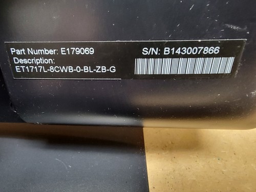 ELO ET1717L 17" POS/Retail Monitor ET1717L-8CWB-0-BL-ZB-G USB E179069 Touchscree - Picture 3 of 3