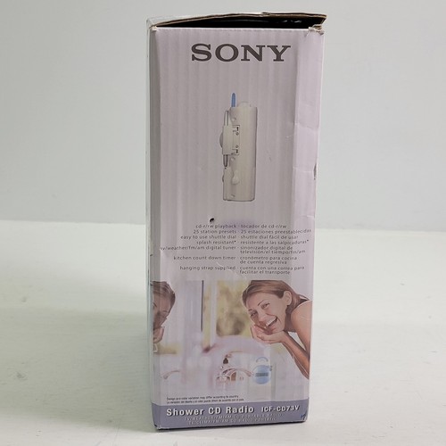 Sony ICF-CD73V Shower CD Player/Clock Weather Radio Battery (White) Rare! - Picture 9 of 12