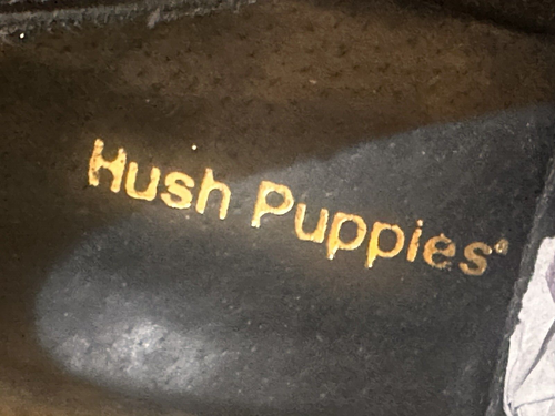 Hush Puppies Slip On BLOCK HEEL Court Shoe-Women's BLK Leather-3.5''Heel-Size 6 - Picture 7 of 10