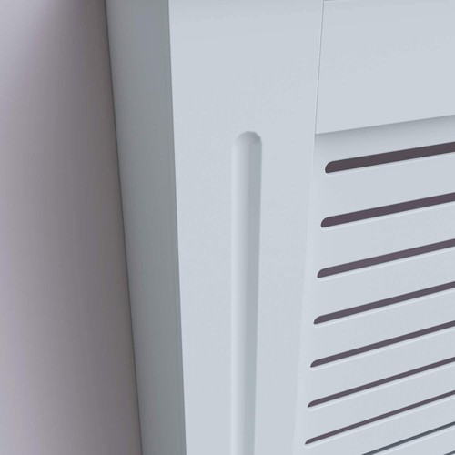 Chelsea Radiator Cover Modern Slatted Grill Slat White Painted MDF Cabinet Cover - Picture 45 of 52
