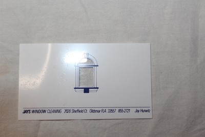 Collectible Sticker Badge Decal Label Advertising Jays Window Cleaning Die Cut