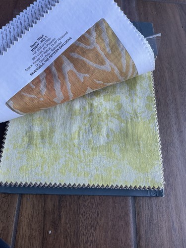 FABRIC SAMPLE BOOK 60 PCS NOVEL Italian Lino Colors Vol 354 Huge - Picture 3 of 11